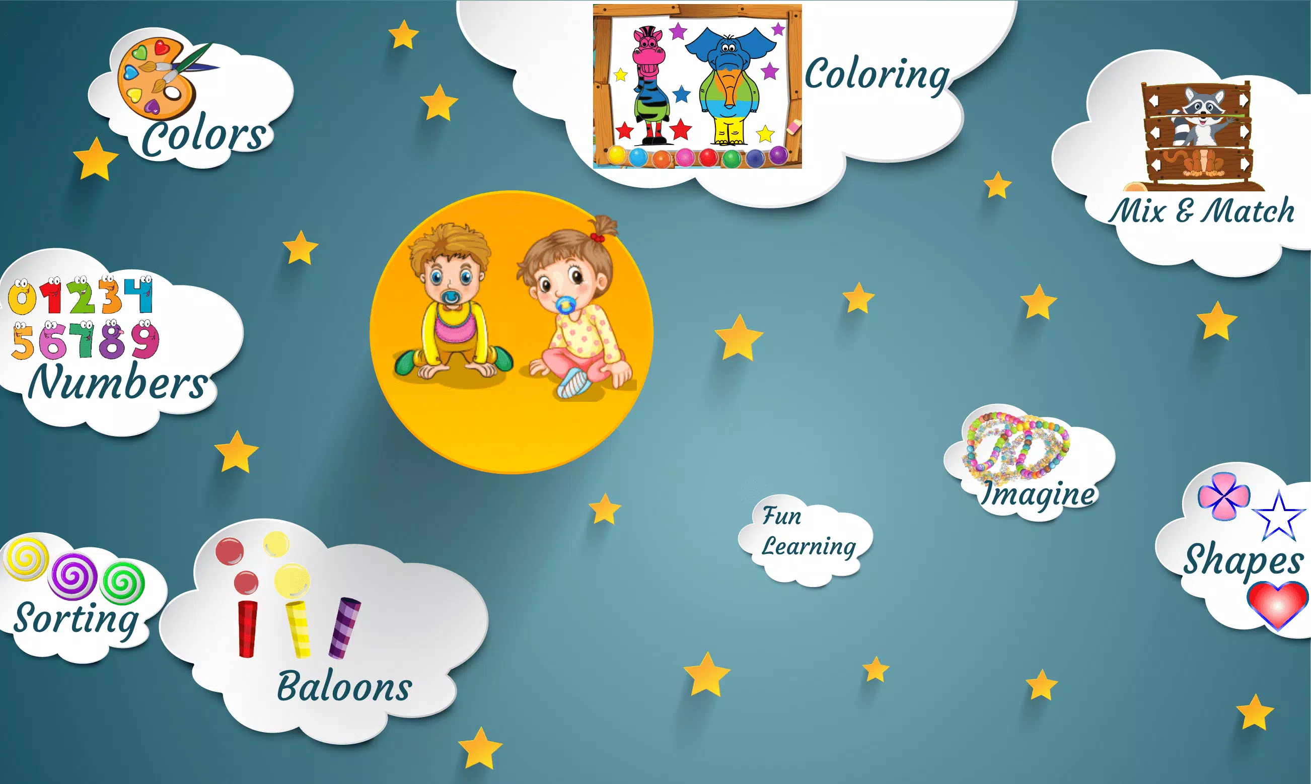 Kids Fun Educational Games 2-8 Ảnh chụp màn hình 1