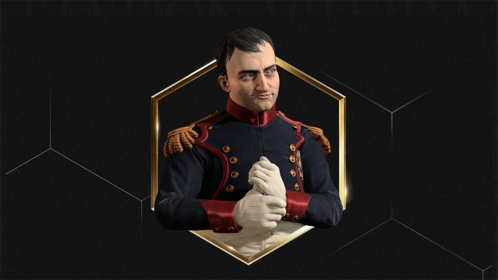 Un'immagine dell'imperatore Napoleone Persona in Civilization 7.