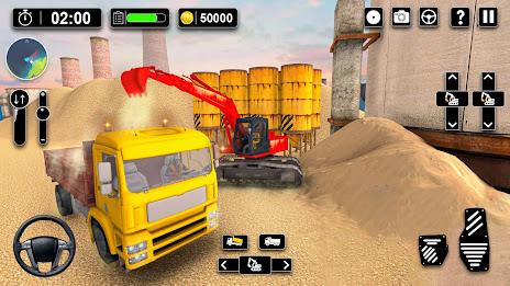 Heavy Sand Excavator 3D Sim ဖန်သားပြင်ဓာတ်ပုံ 2