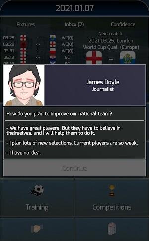 True Football National Manager mod tải xuống apk