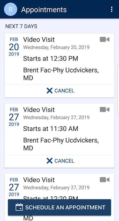 MyUCDavisHealth Screenshot 1