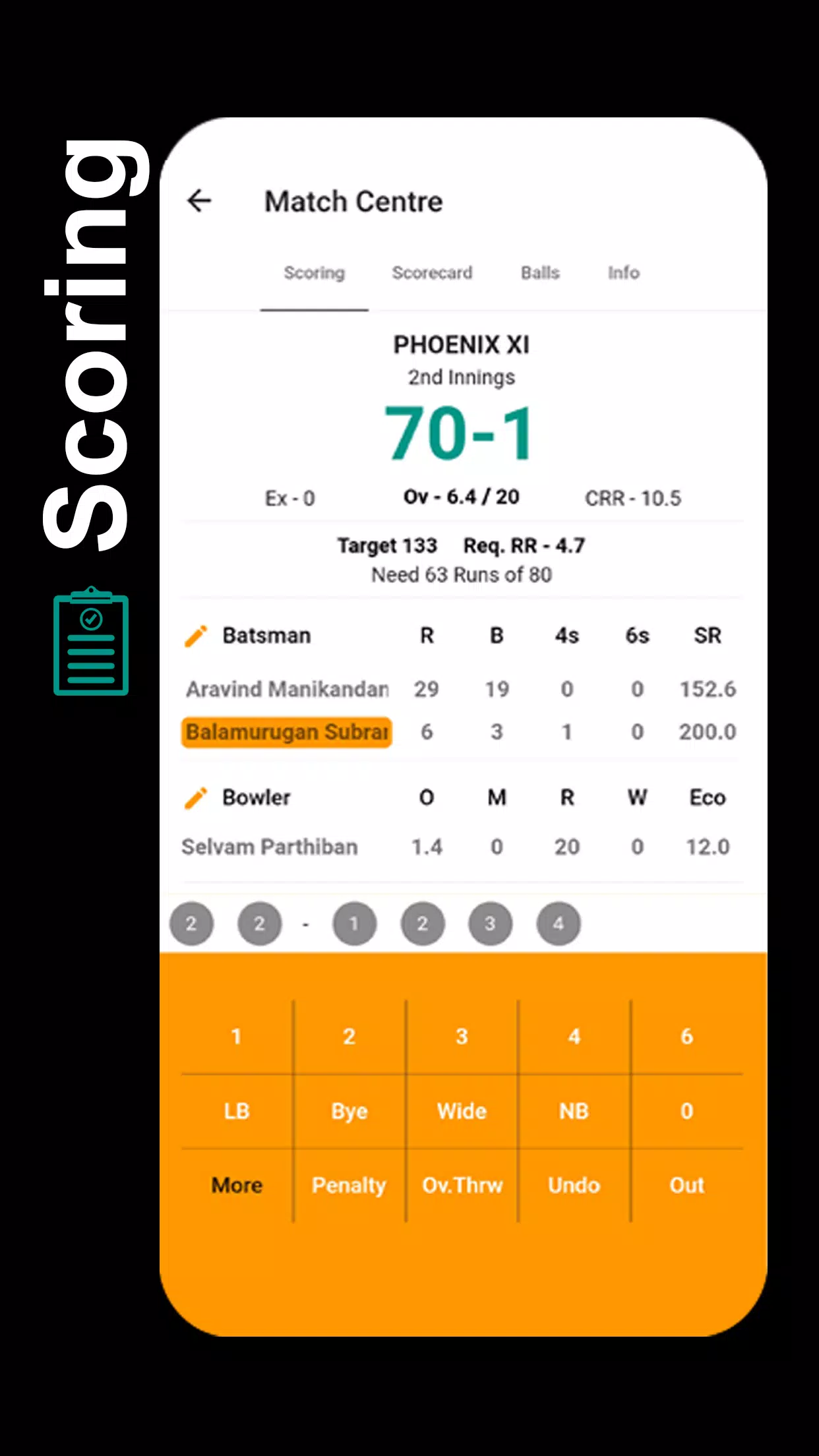 STUMPS - The Cricket Scorer Screenshot 0