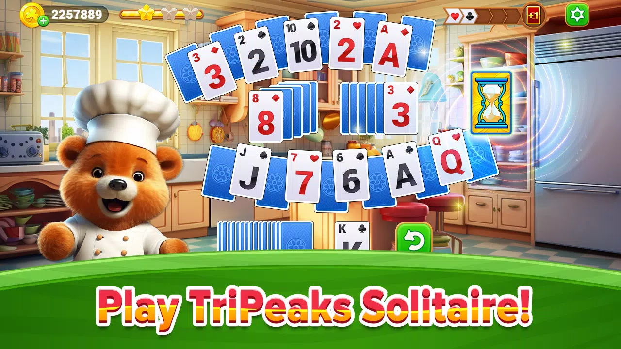 Cooking Solitaire Chef Bear应用截图第0张