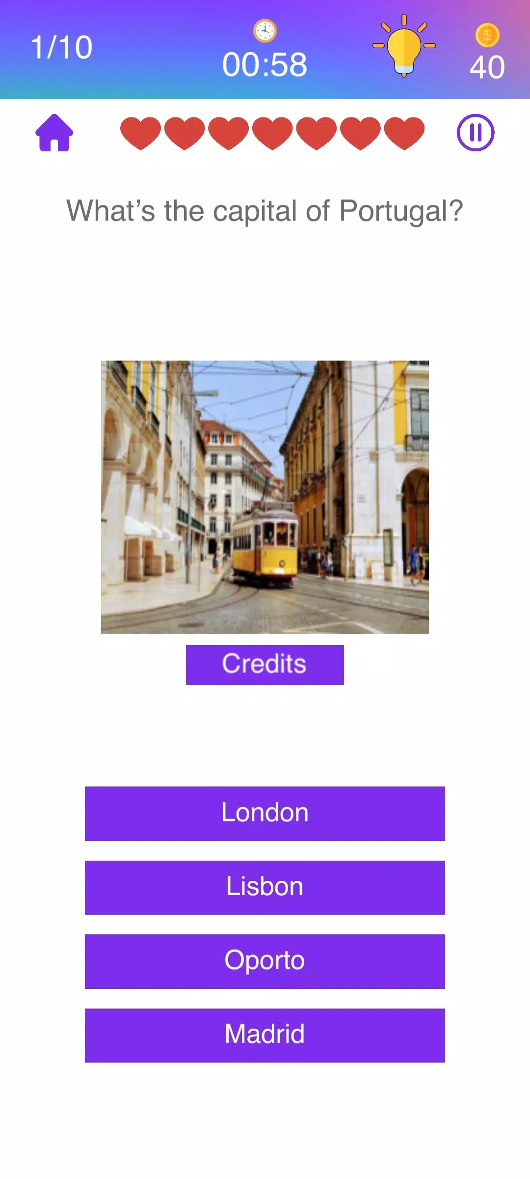 Portuguese Quiz应用截图第1张