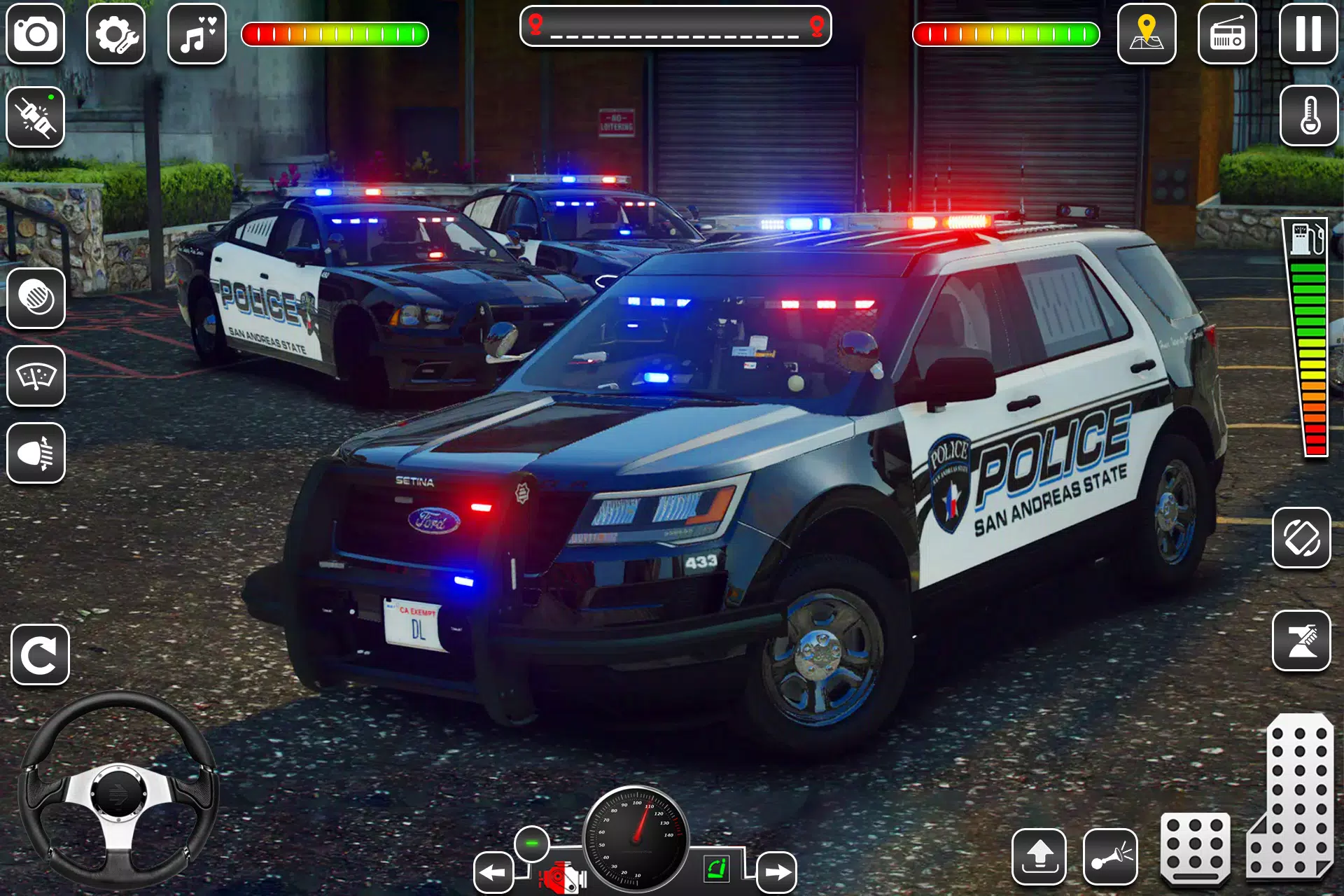 US Police Car Chase Game 3D Screenshot 0