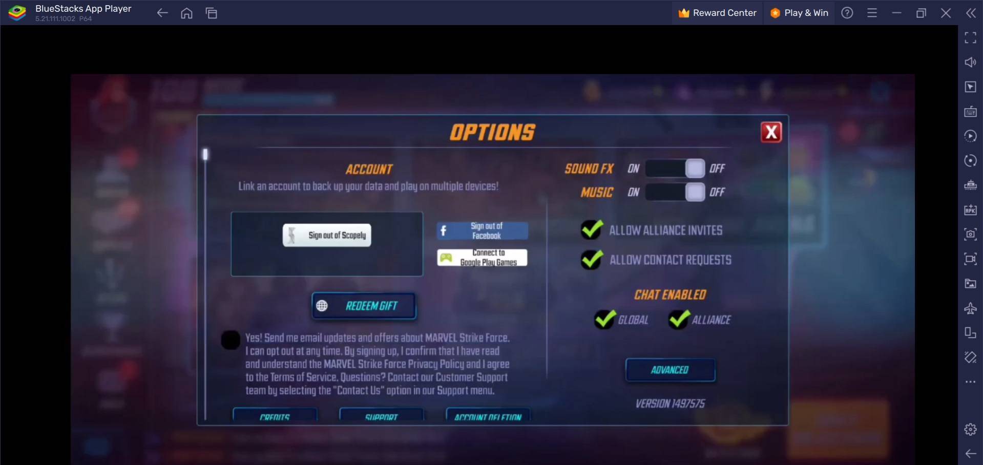 MARVEL Strike Force: Squad RPG Redeem Code Instructions