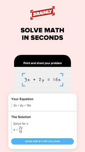 Brainly – Homework Math Solver ภาพหน้าจอ 1