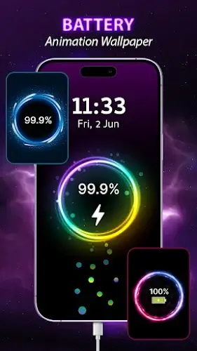 Battery Charger Animation Art Скриншот 0