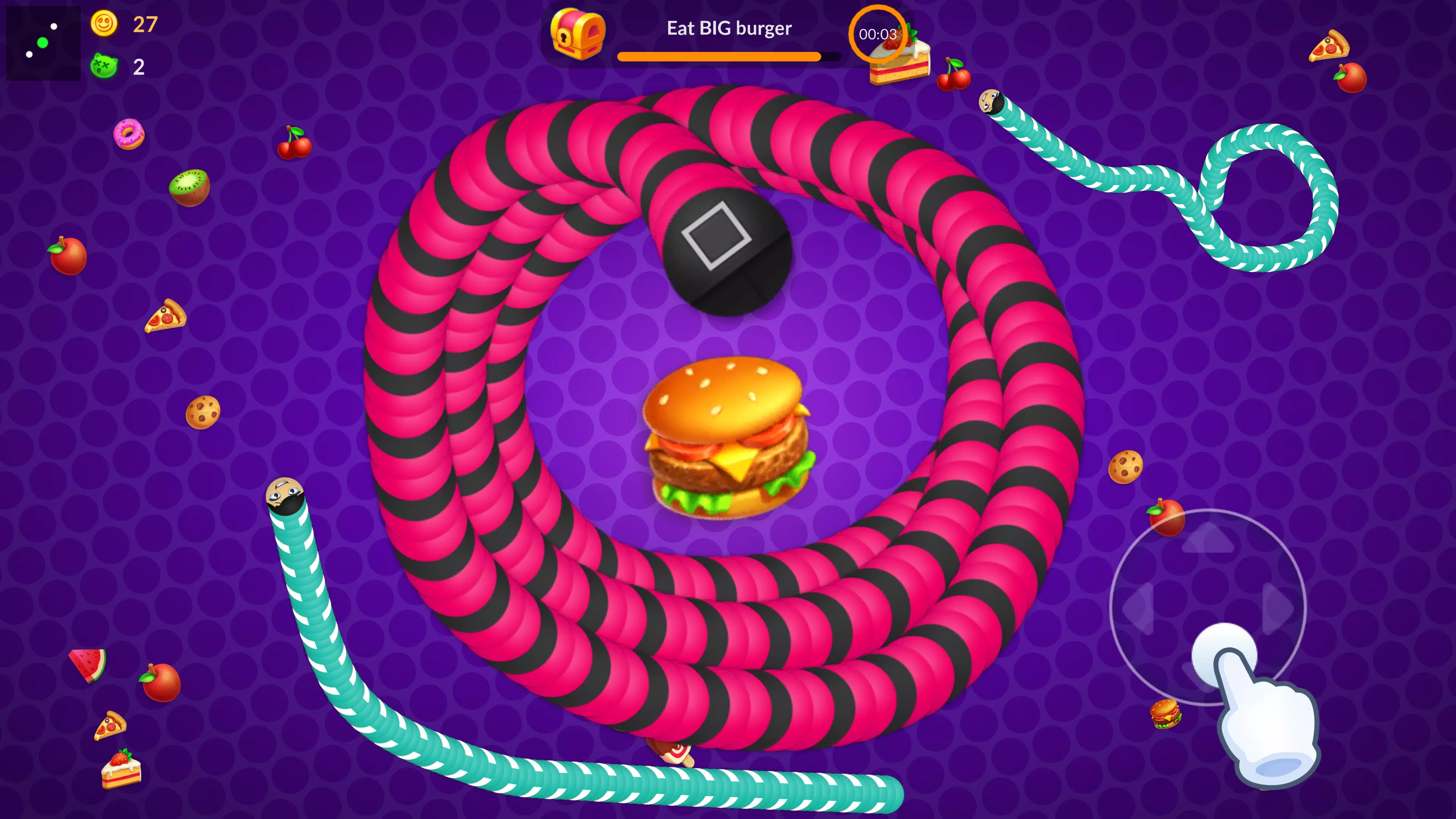 Snake vs Worms: amusement io Capture d'écran 0