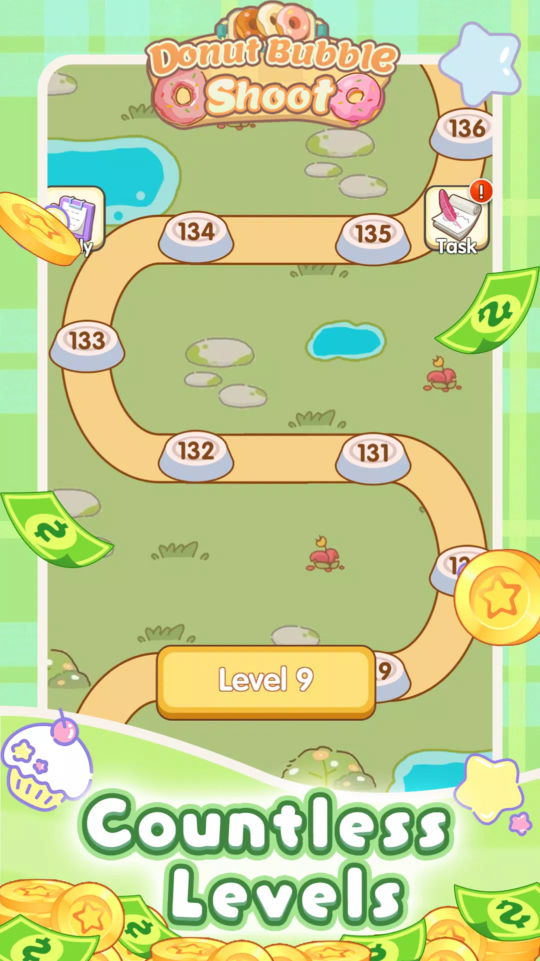 Donut Bubble Shoot ภาพหน้าจอ 1