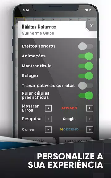 Palavras Cruzadas em Português Tangkapan skrin 2