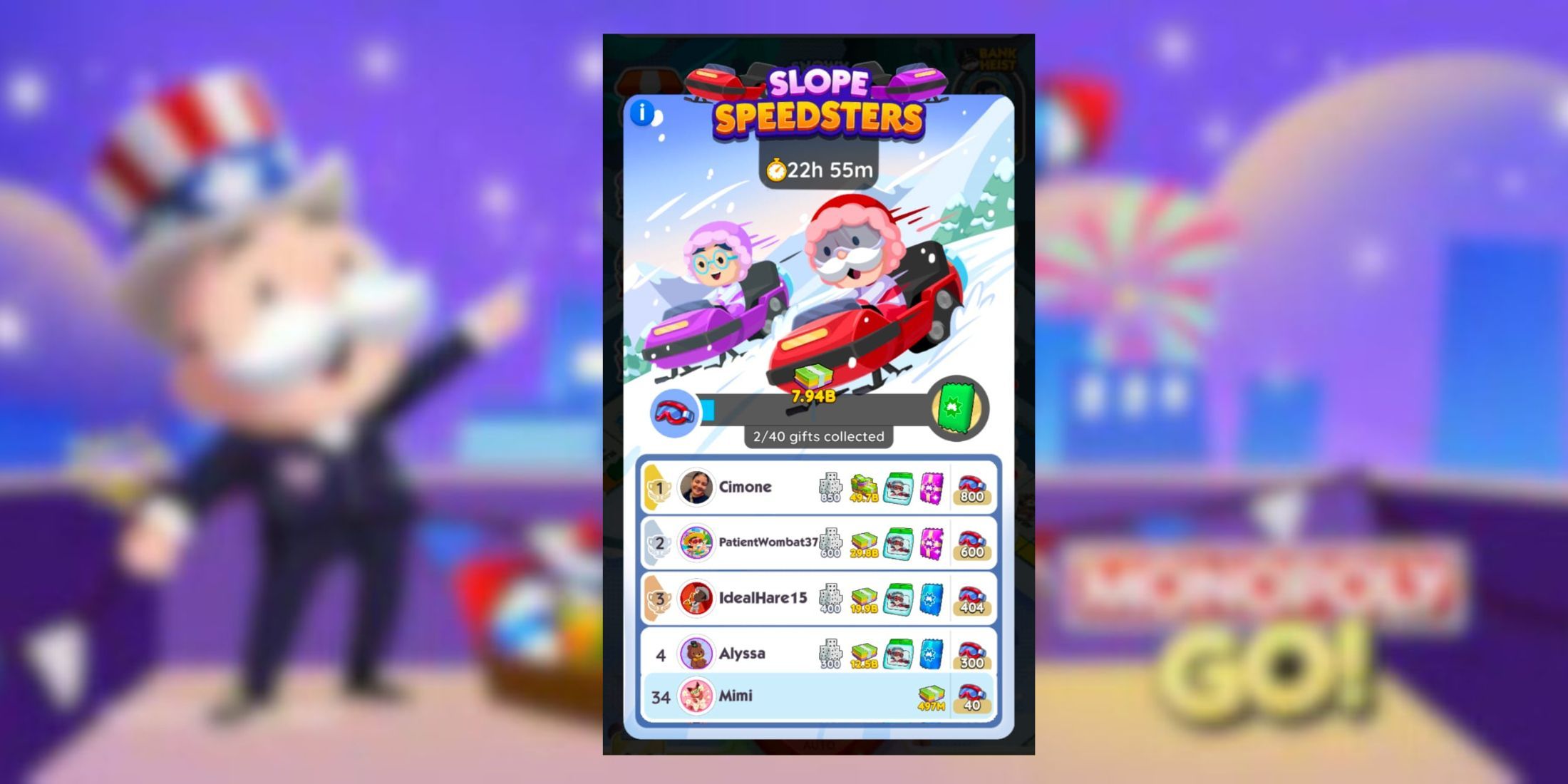 GO Monopoli: Slope Ganjaran Speedster Didedahkan