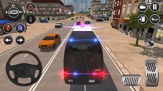 American Police Van Driving स्क्रीनशॉट 0