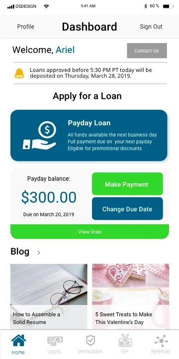 Net Pay Advance Screenshot 1