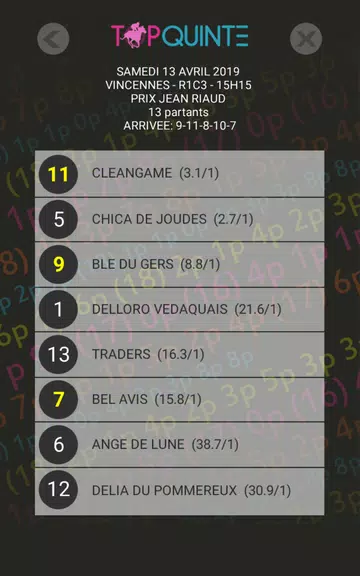 Top Quinté - Gagner avec la mu ဖန်သားပြင်ဓာတ်ပုံ 3