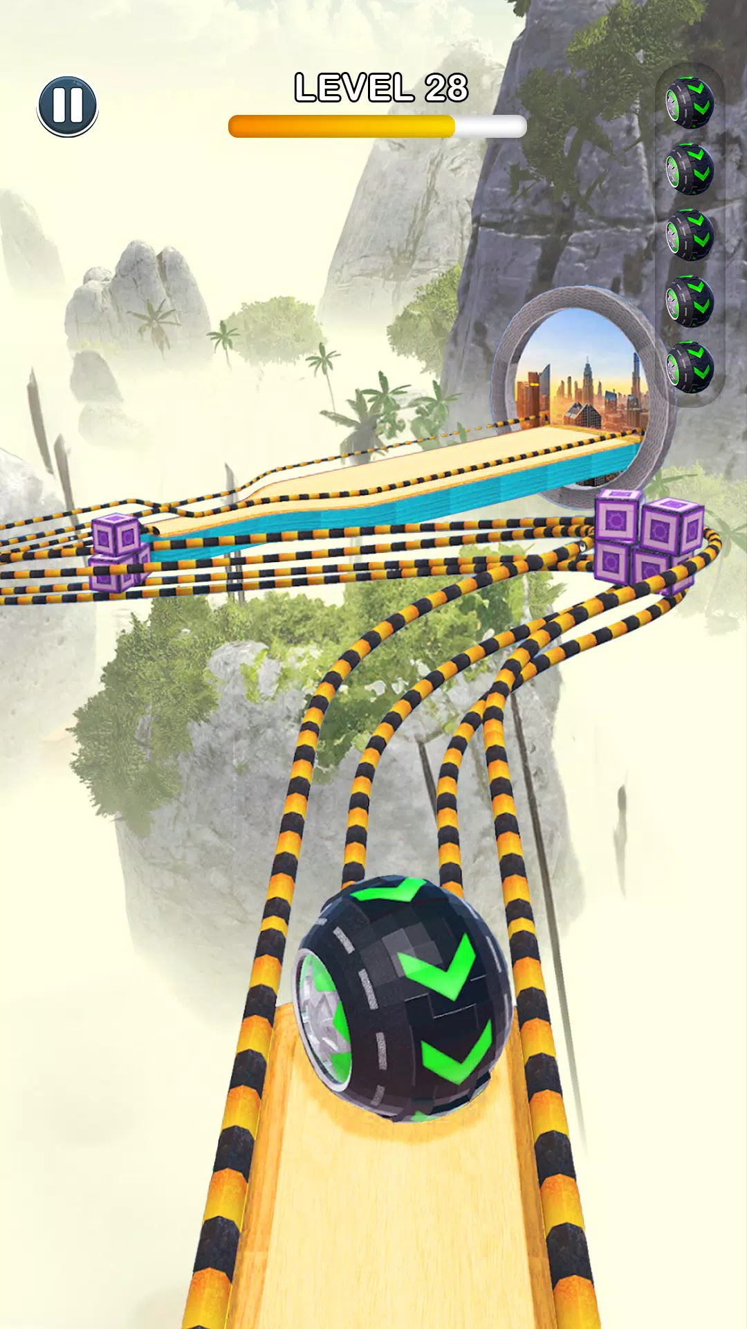 Rolling Ball Sky Escape Tangkapan skrin 0
