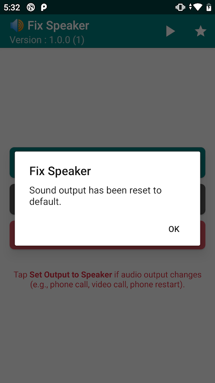 Fix Speaker - Disable Earphone Скриншот 2