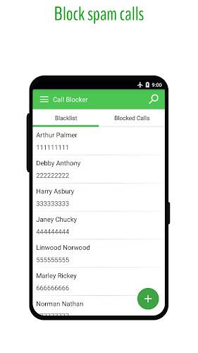 Phone Call Blocker - Blacklist ภาพหน้าจอ 0