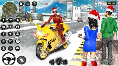 Schermata Superhero Bike Taxi: Bike Game 0