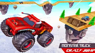 Monster Car Stunts Game 2023 Tangkapan skrin 3