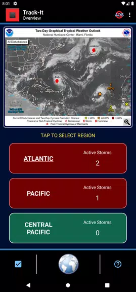 Track-It Hurricane Tracker Zrzut ekranu 0