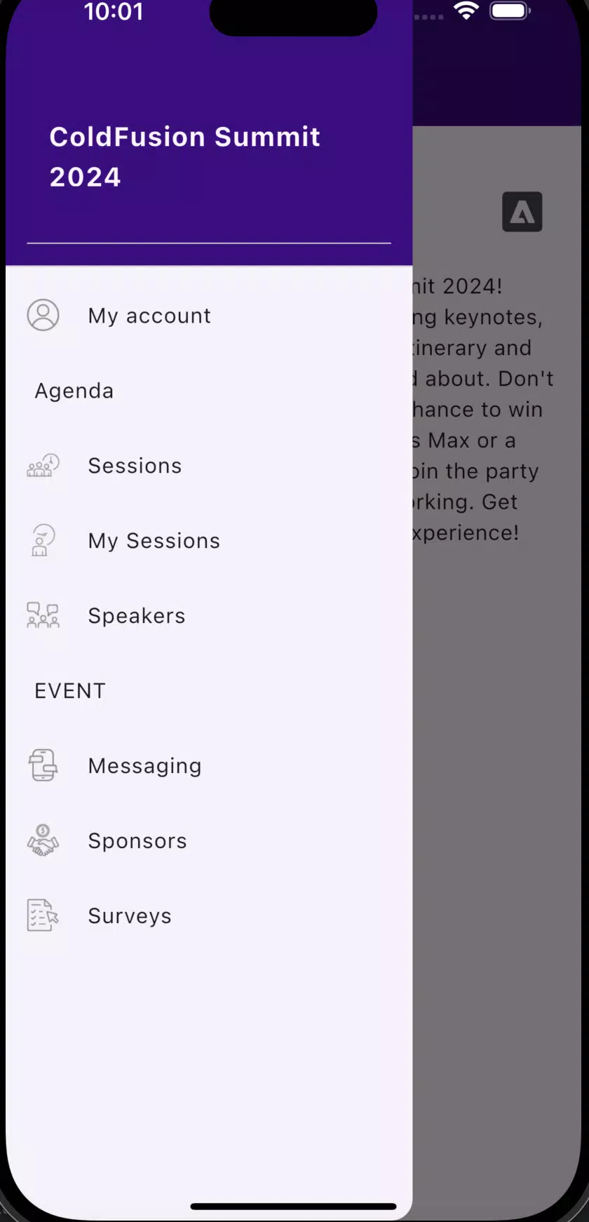 Adobe ColdFusion Summit 2024 Captura de tela 1