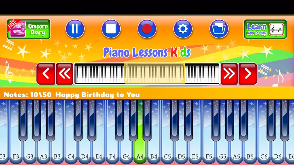 Clases de piano para niños Captura de pantalla 0