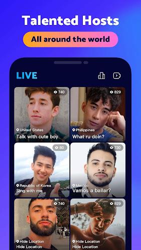 HeeSay-Blued Chat & Gay LIVE Captura de tela 0