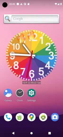 Rainbow Clock Capture d'écran 1
