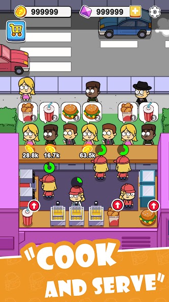 Idle Food Bar: Food Truck Mod Screenshot 0