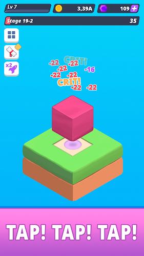 Tap Tap Cube - Idle Clicker ဖန်သားပြင်ဓာတ်ပုံ 1