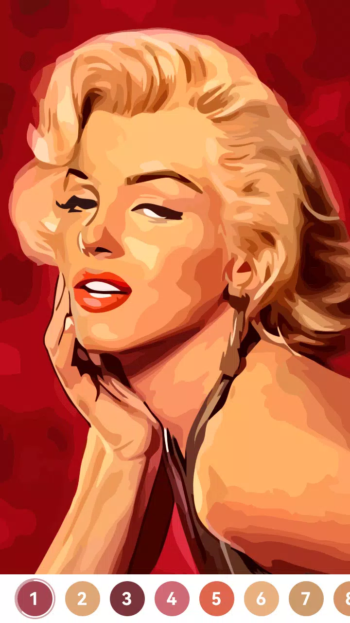 Schermata Celebrity Paint by Number Game 3