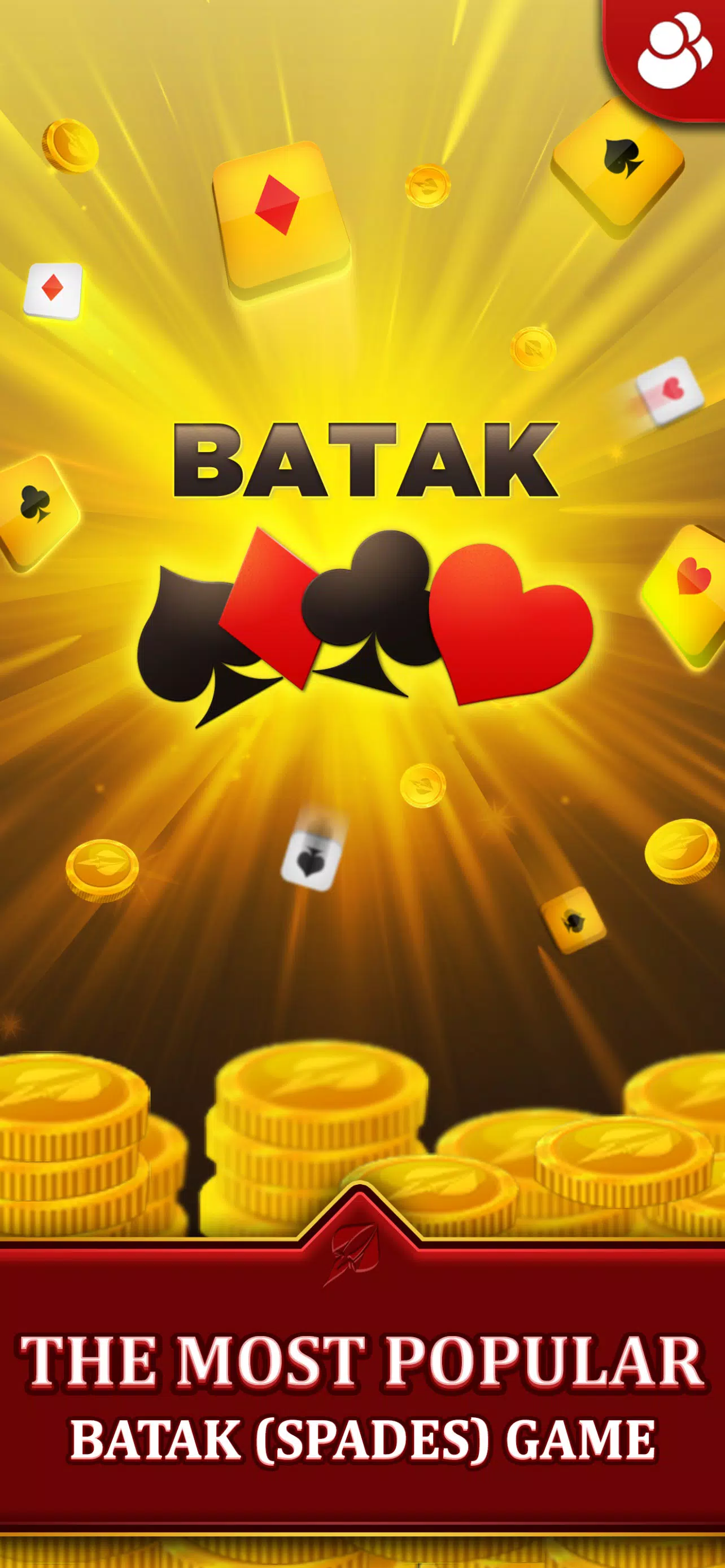 Spades - Batak Online HD Capture d'écran 0