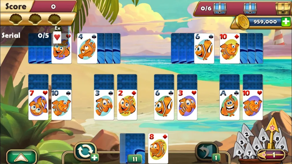 Seagirt Solitaire ဖန်သားပြင်ဓာတ်ပုံ 3