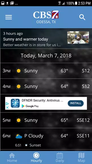 CBS7 Weather Captura de tela 1
