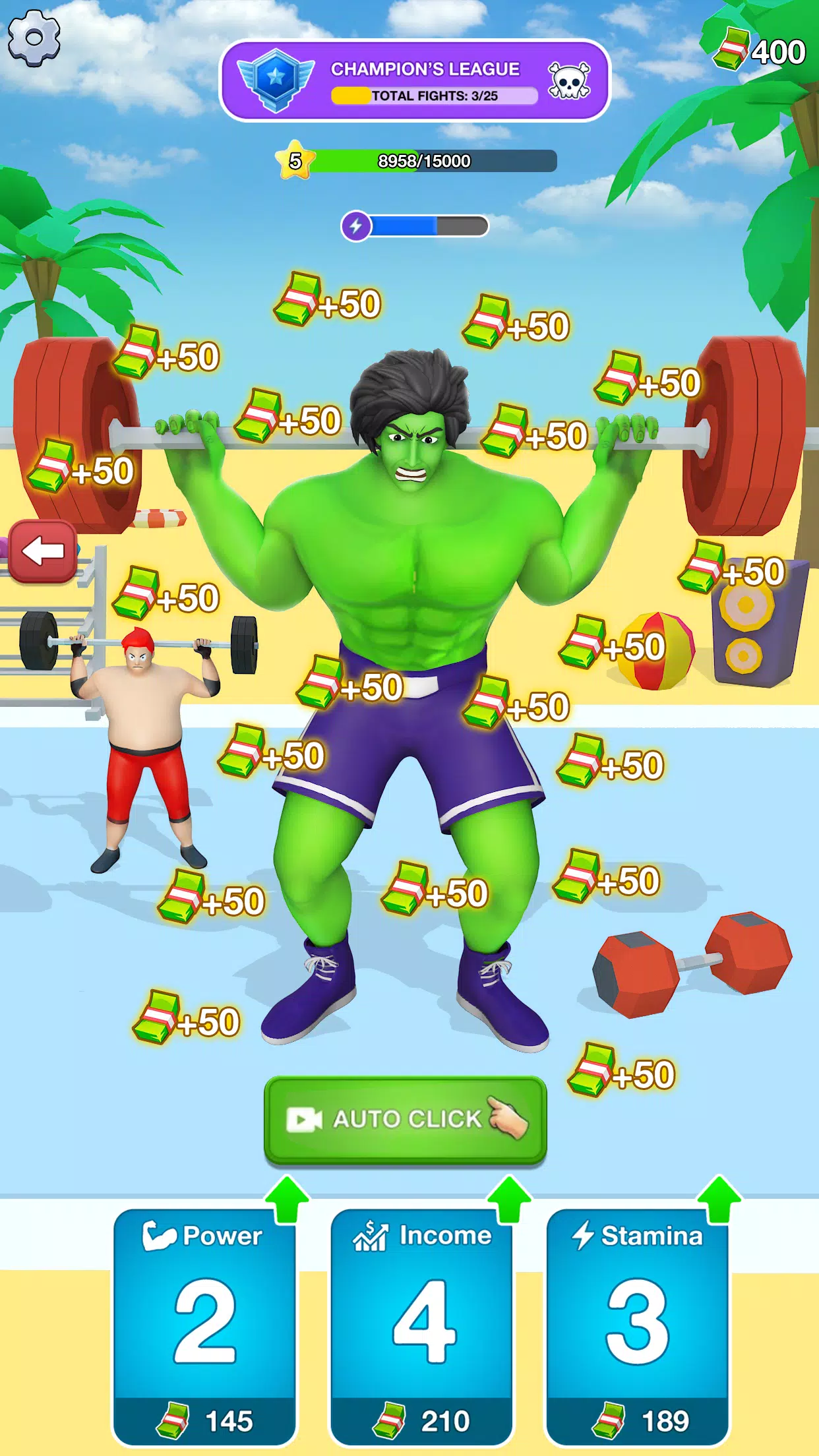 Gym Clicker Hero: Idle Muscles Ekran Görüntüsü 2