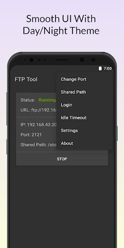 FTP Tool - FTP Server & Client ဖန်သားပြင်ဓာတ်ပုံ 3