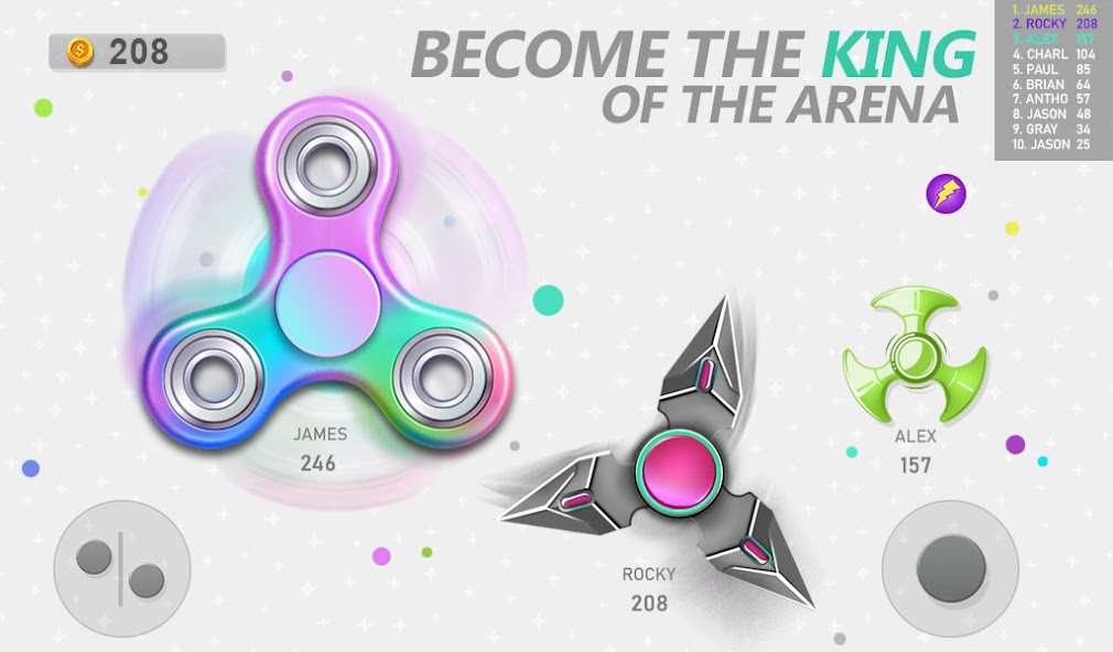 Realtime Fidget Spinner Games Screenshot 1