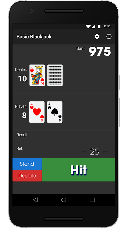 Basic Blackjack スクリーンショット 1