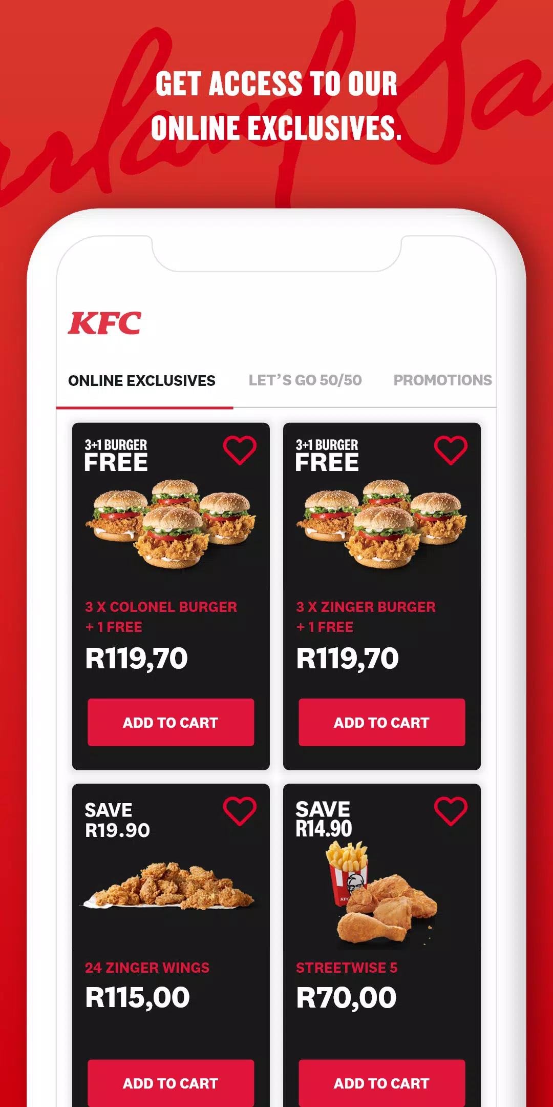 KFC South Africa Screenshot 1