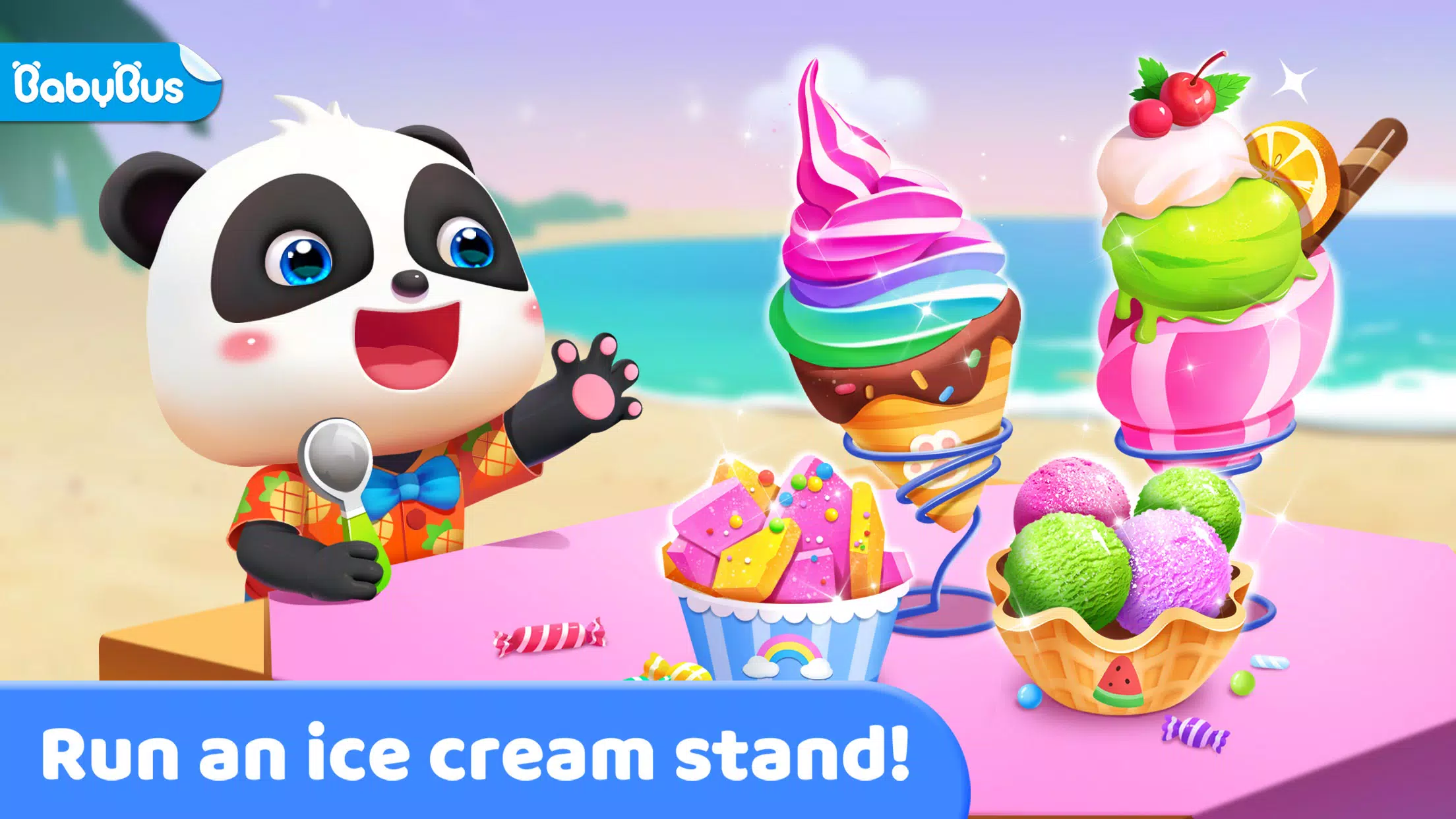 Little Panda’s Ice Cream Stand स्क्रीनशॉट 0