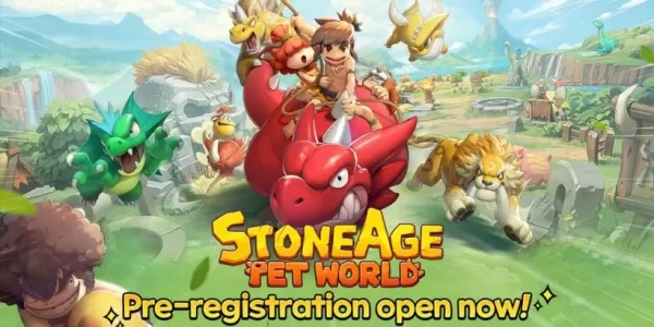 Stoneage: Pet World, tarih öncesi evcil hayvanları diğer eğitmenlerle savaşmak için eğitmenizi sağlar, şimdi ön kayıtta