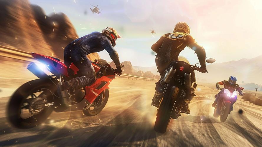 Highway Bike Attack Race Game ภาพหน้าจอ 2