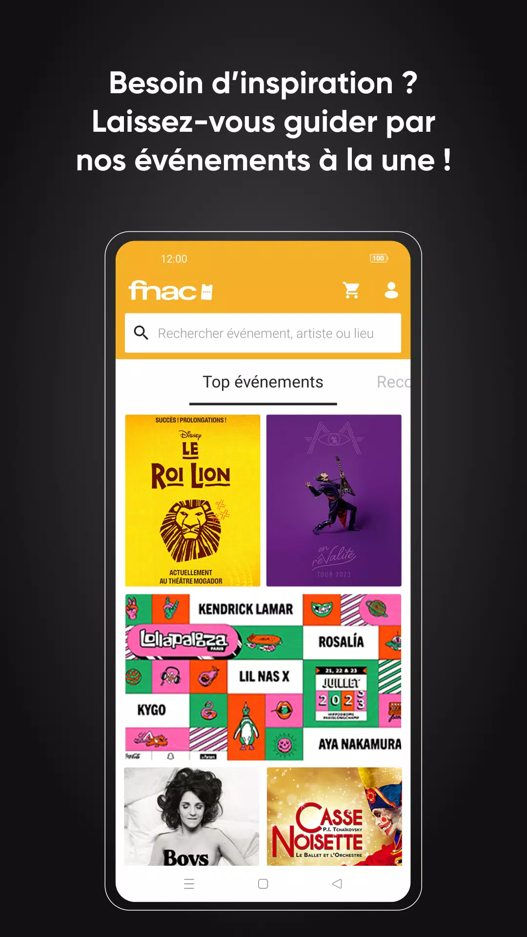 Fnac Spectacles Capture d'écran 0