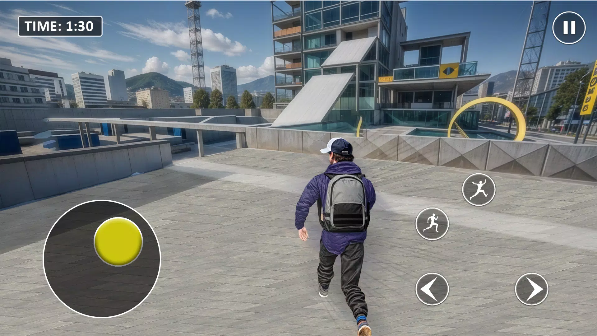 Go Up Rooftop Run Parkour Game Captura de pantalla 3