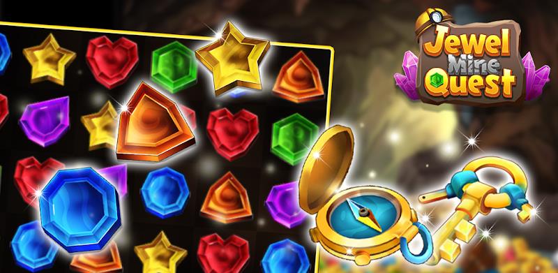 Jewel Mine Quest: Match-3 স্ক্রিনশট 1