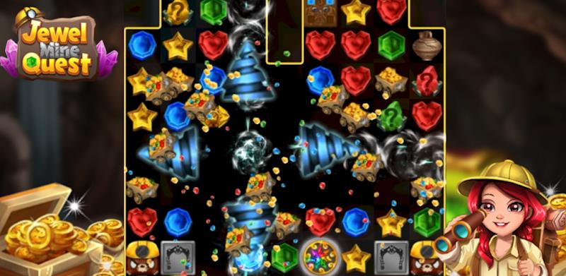 Jewel Mine Quest: Match-3 স্ক্রিনশট 2