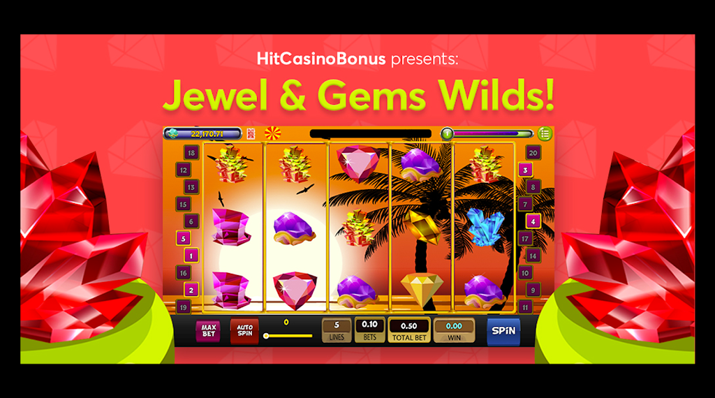 Jewel & Gems Wilds Slot! Скриншот 0