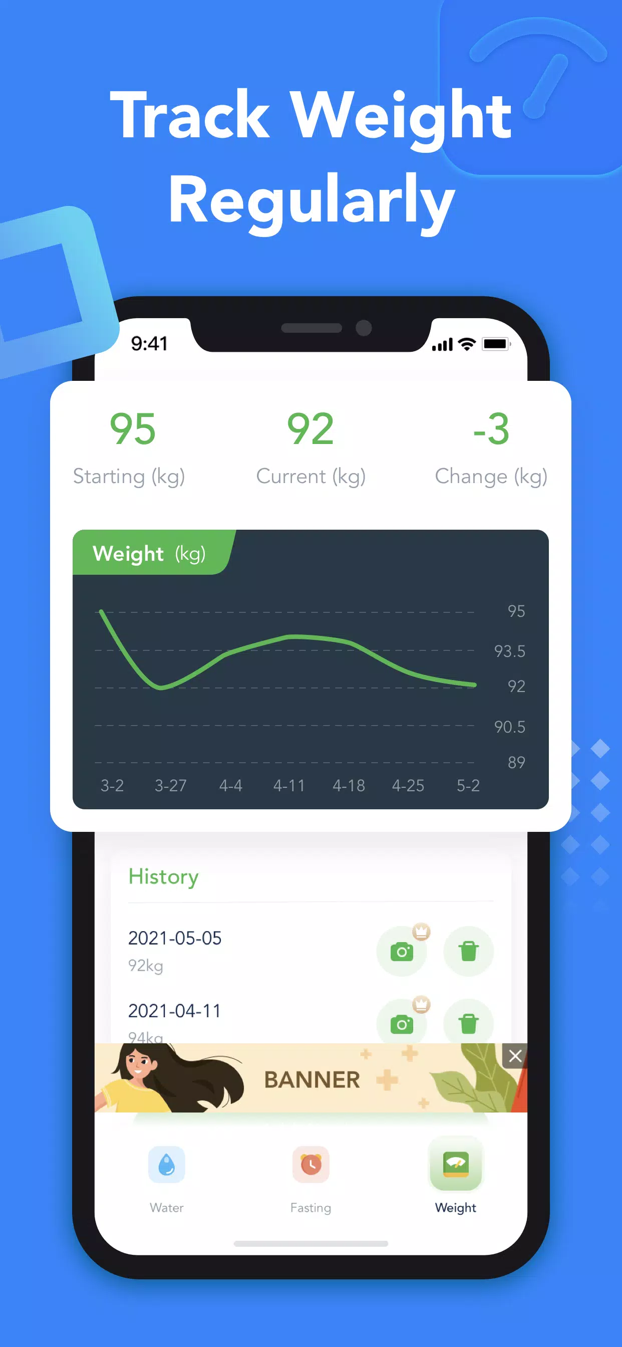 Drink Water & Fasting Tracker Capture d'écran 2