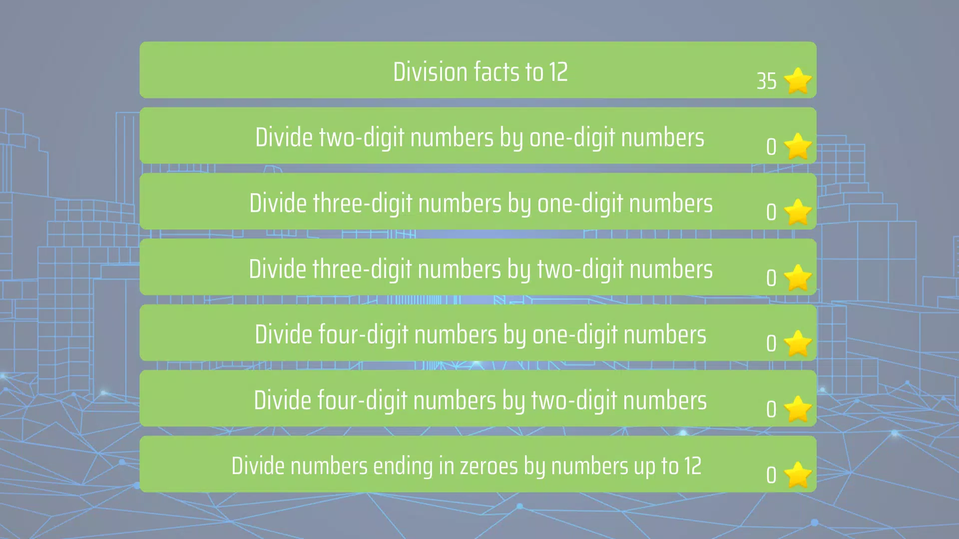 Division 4th grade Math skills スクリーンショット 0